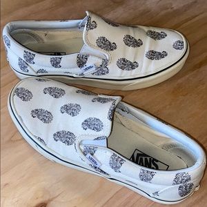 Paisley canvas classic slip on vans